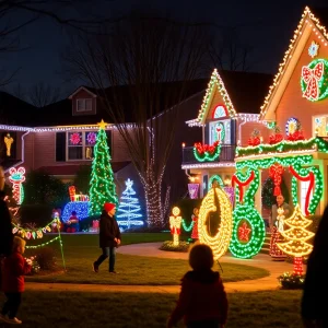 Beautiful holiday light display in Pinellas County