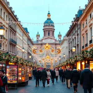 St. Petersburg decorated for Christmas