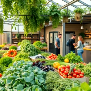 Community members at 15th Street Farm in St. Petersburg engaging in farming activities