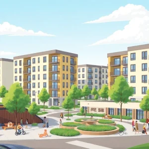 Rendering of Azalea Gateway Affordable Housing Project in St. Petersburg