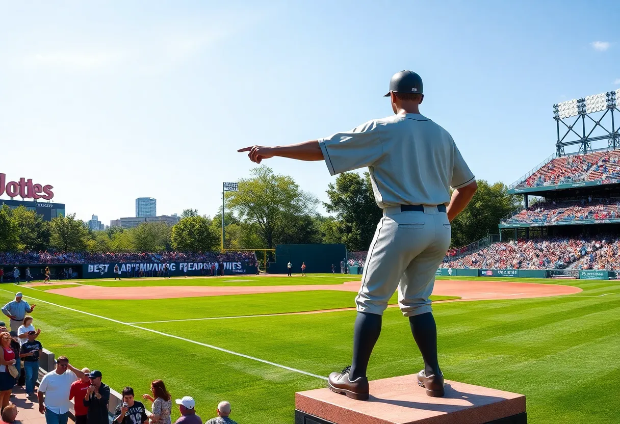 Statue of Babe Ruth at North Shore Park