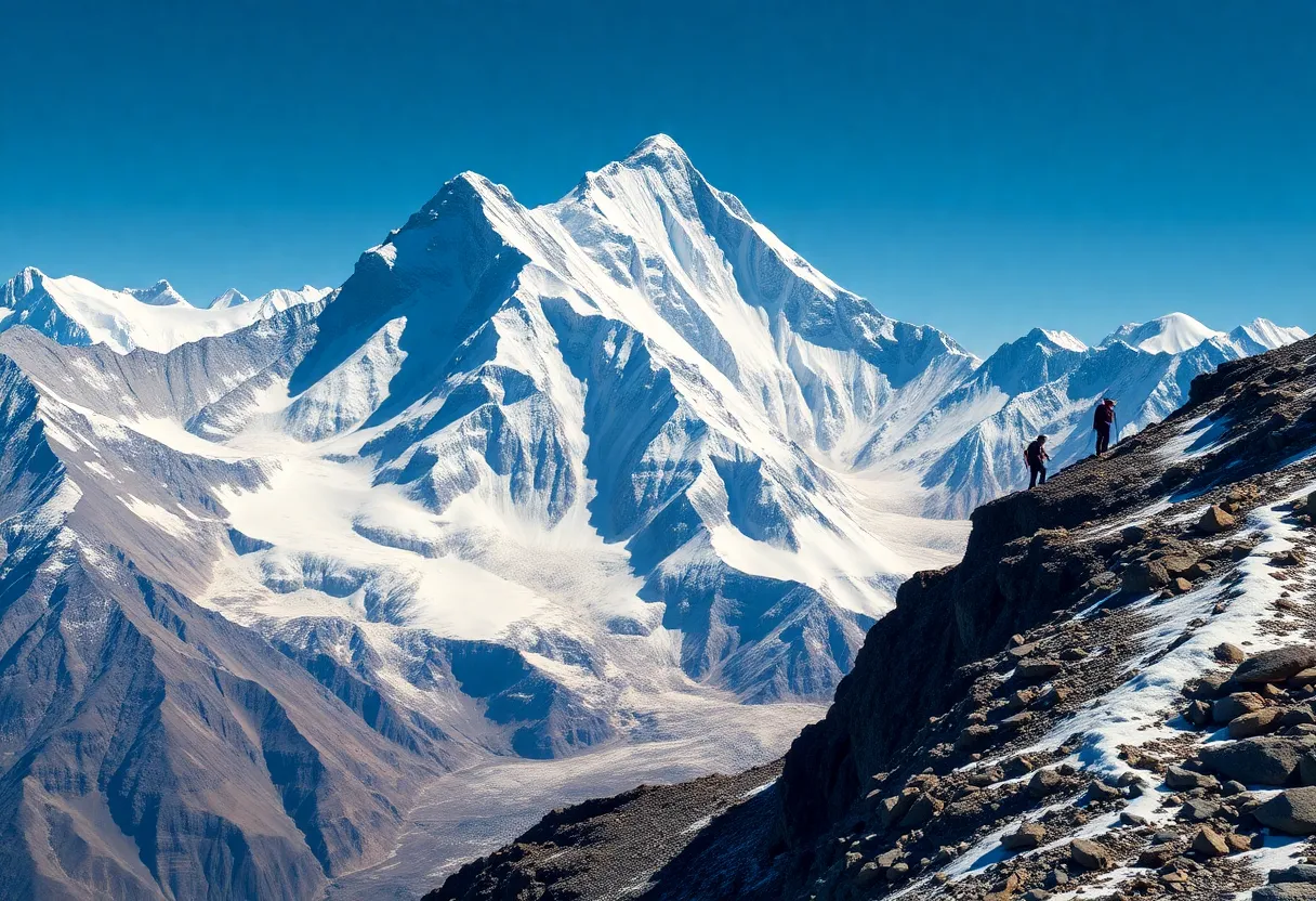 Climbers on Mount Everest