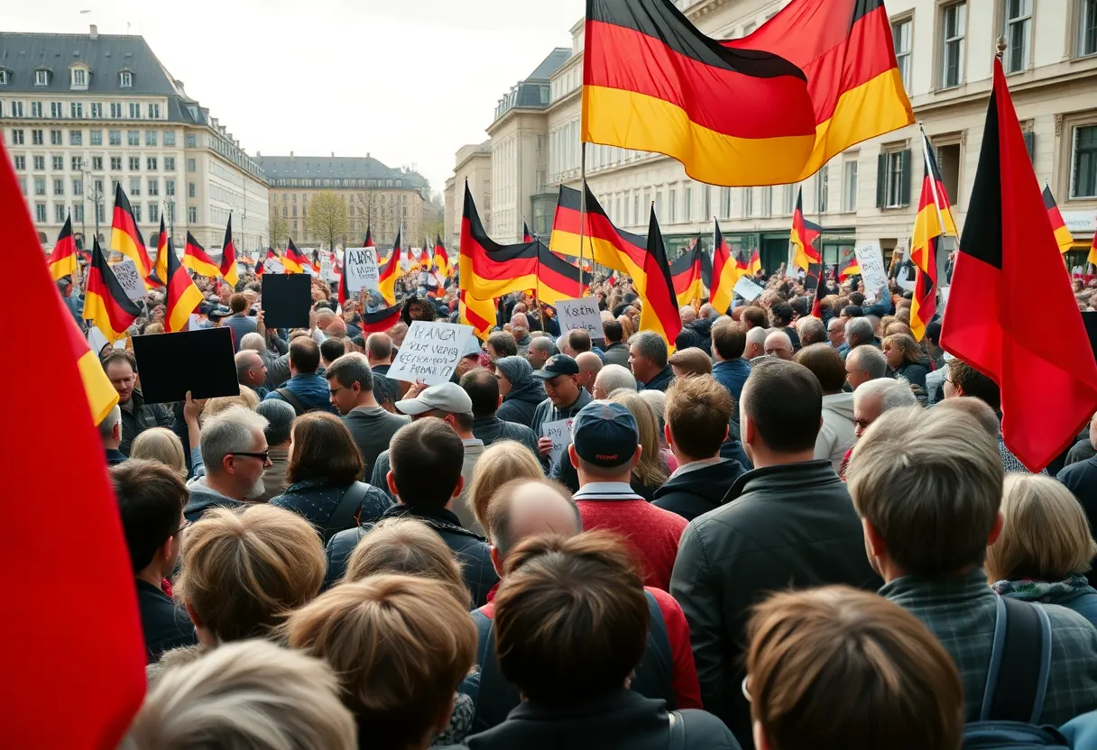 Crowd Protests Against AfD in Germany