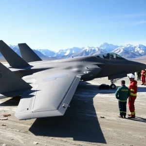 F-35 Fighter Jet Crash Site at Eielson Air Force Base