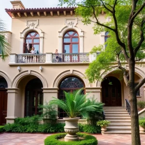 Exterior view of a Mediterranean Revival home in St. Petersburg