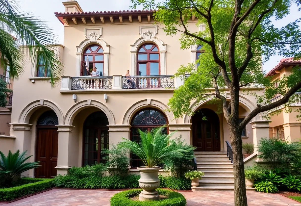 Exterior view of a Mediterranean Revival home in St. Petersburg