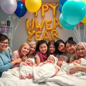 Newborn babies celebrated at Tampa Bay hospitals on New Year's Day