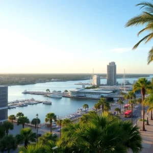 Vibrant downtown view of St. Petersburg, Florida