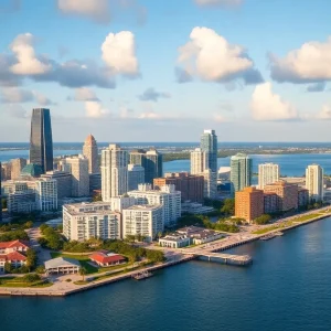 Skyline of St. Petersburg, Florida representing its job opportunities