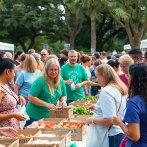 Residents participating in community service activities in Tampa Bay