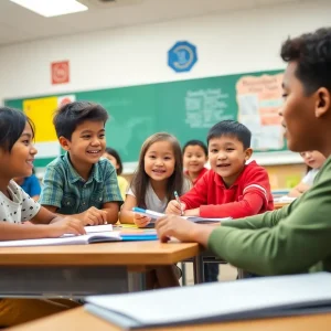 Students engaged in learning activities in a Tampa Bay classroom