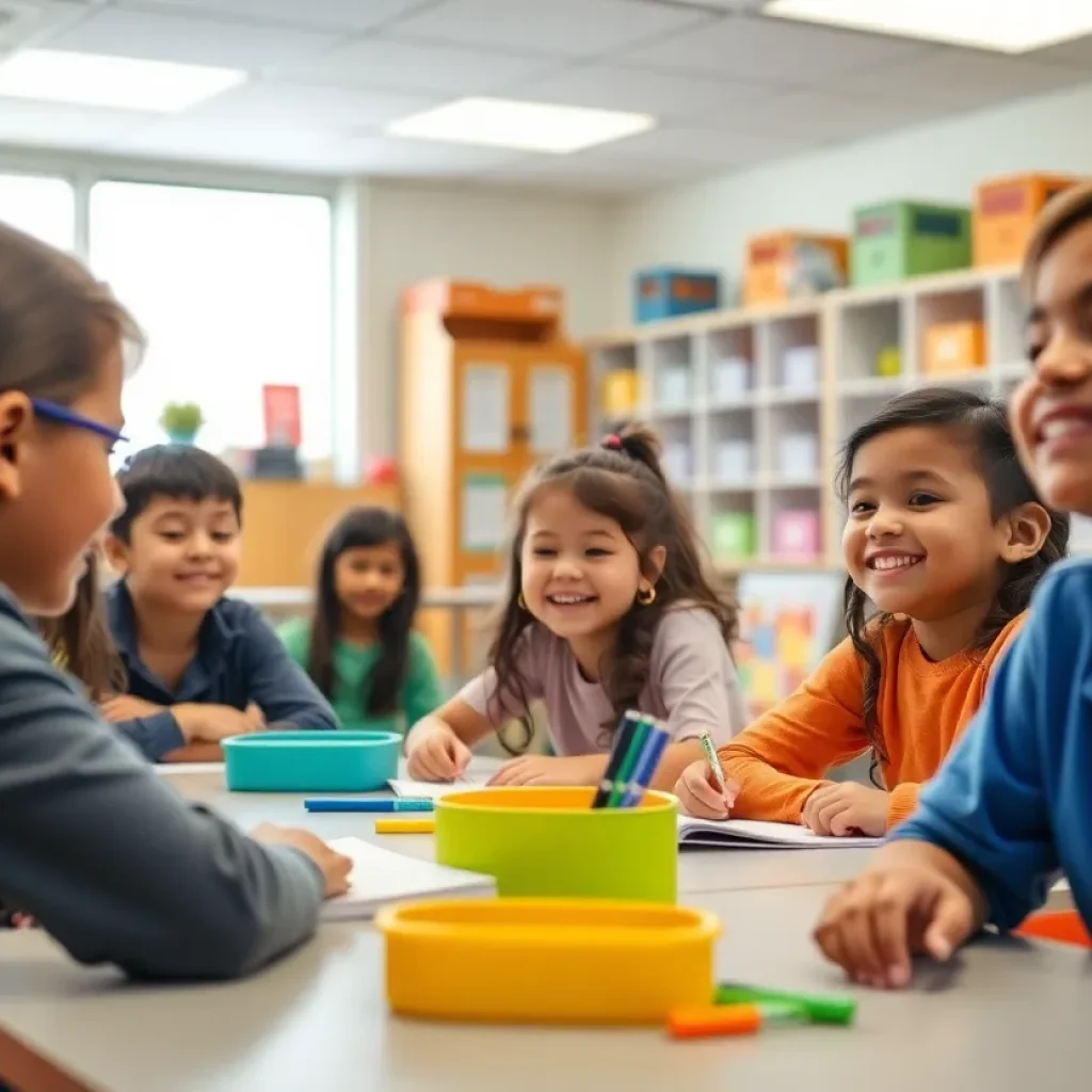 Diverse students engaged in classroom learning in Tampa Bay.