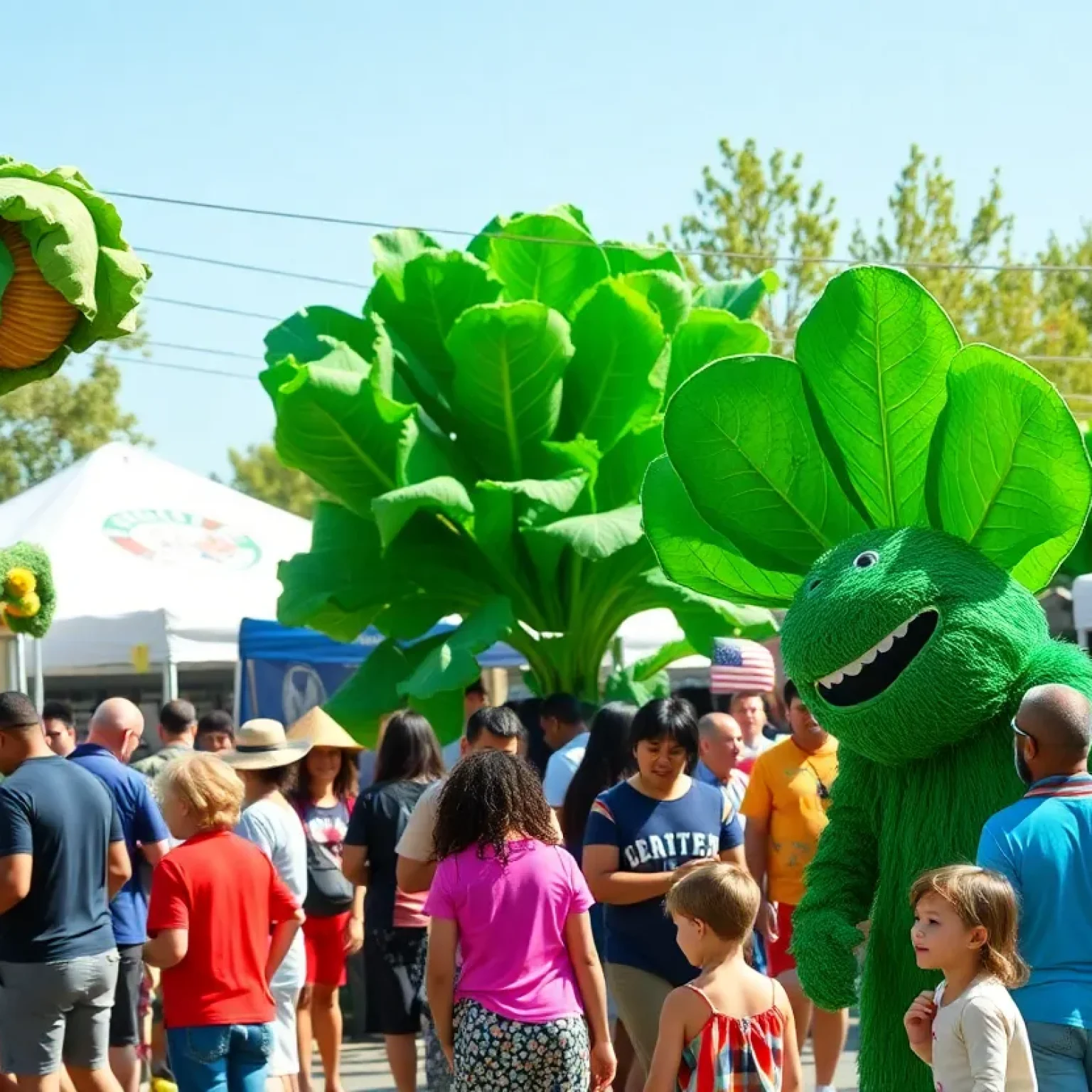 Festival attendees enjoying the Collard Green Festival in St. Petersburg