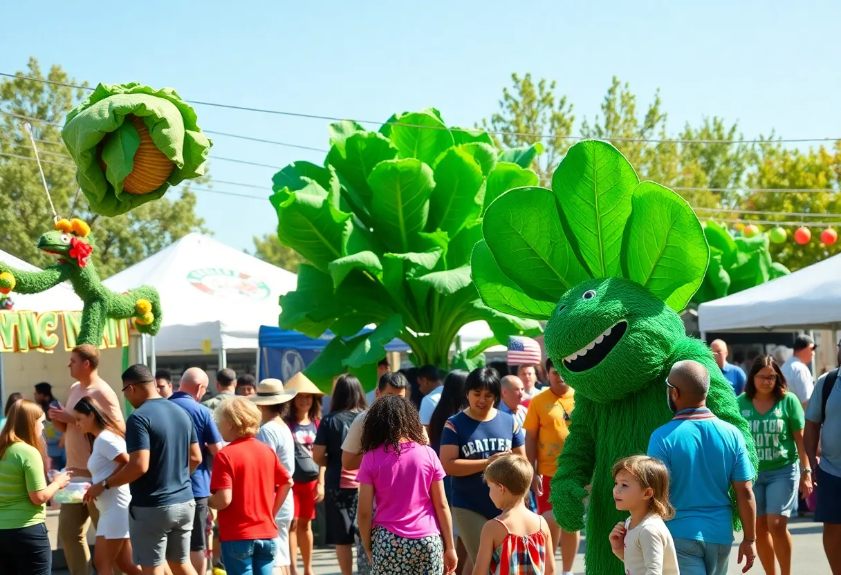 Festival attendees enjoying the Collard Green Festival in St. Petersburg