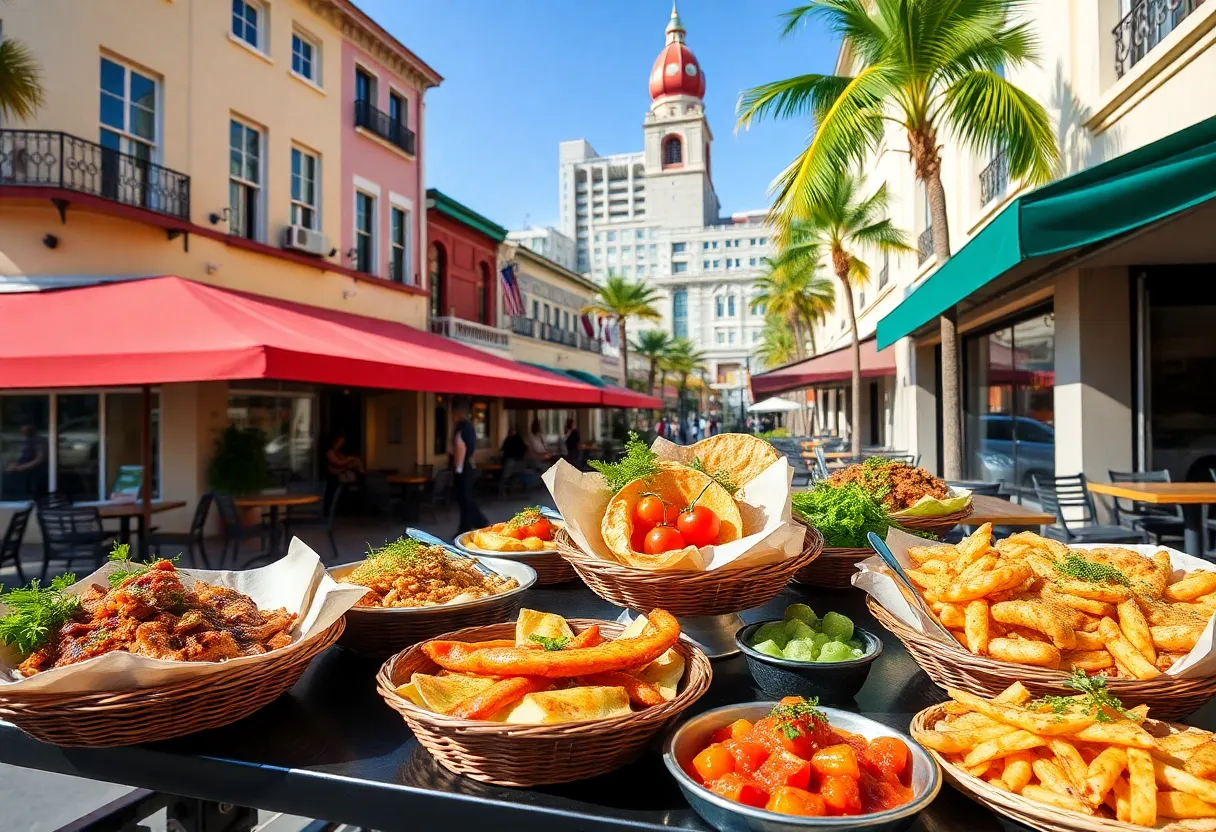 Local restaurants in St. Pete-Clearwater showcasing a variety of cuisines.