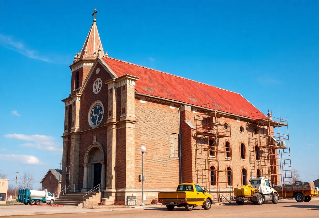 Historic Euclid Methodist Church in St. Petersburg under renovation