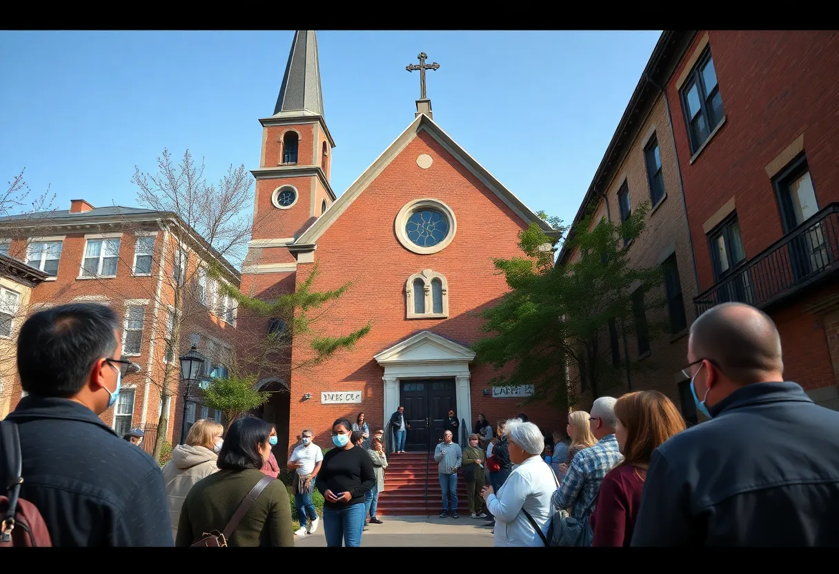 Exterior view of the historic Euclid Methodist Church in St. Petersburg