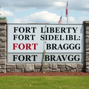 Fort Bragg Military Base Sign Change