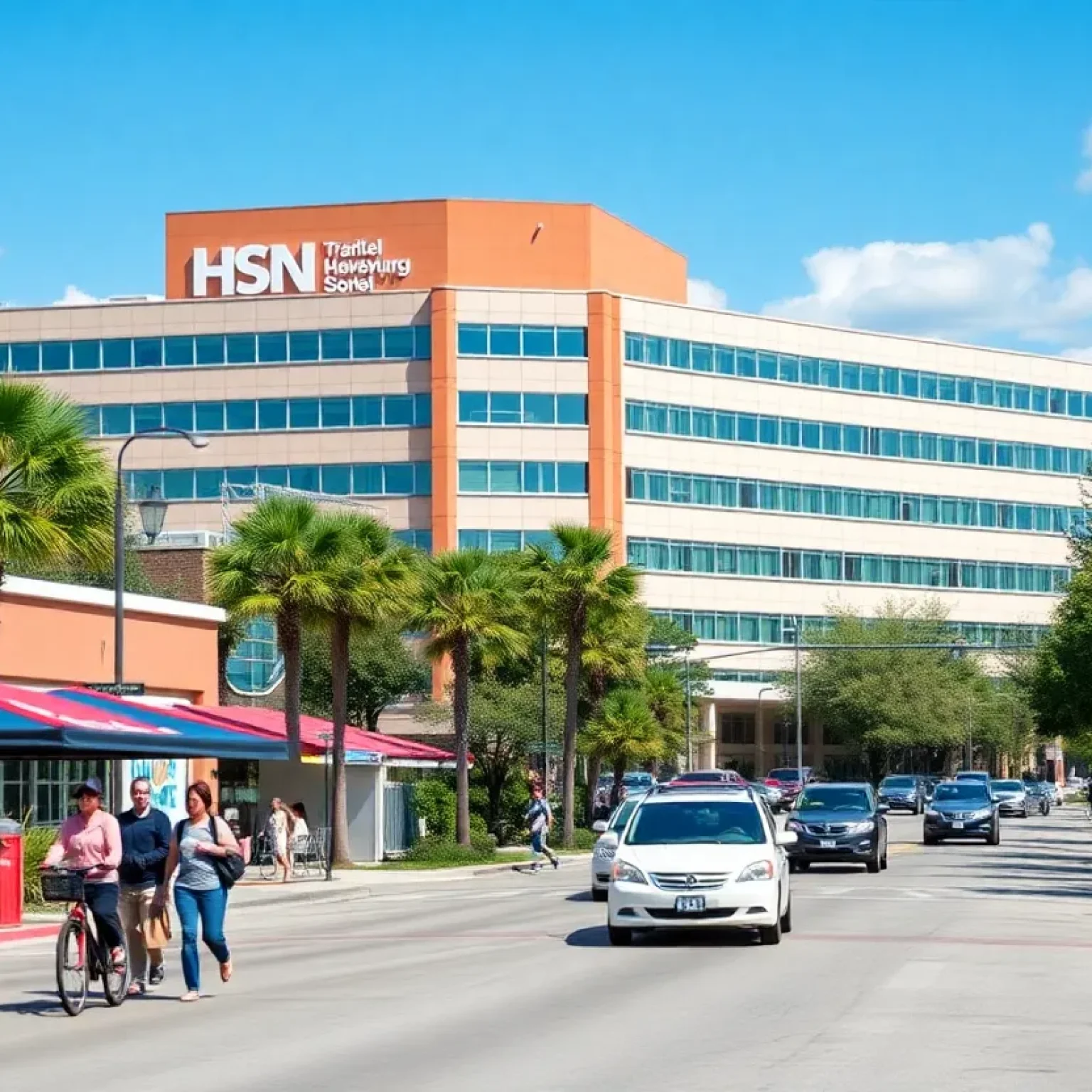 A view of the HSN campus in St. Petersburg, Florida.