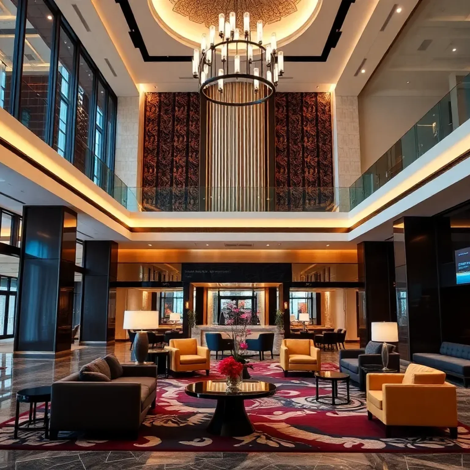 Luxury Hotel Lobby