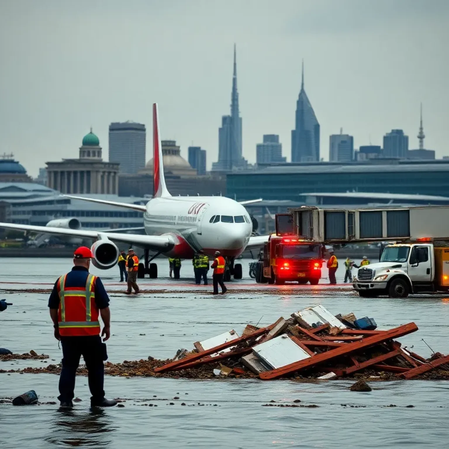 Investigation at Airport Following Midair Collision