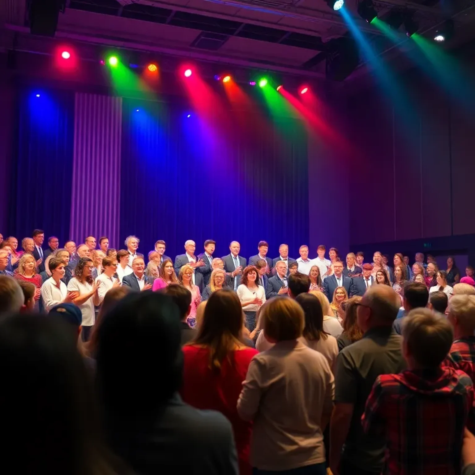 Audience participating in the One City Chorus Concert