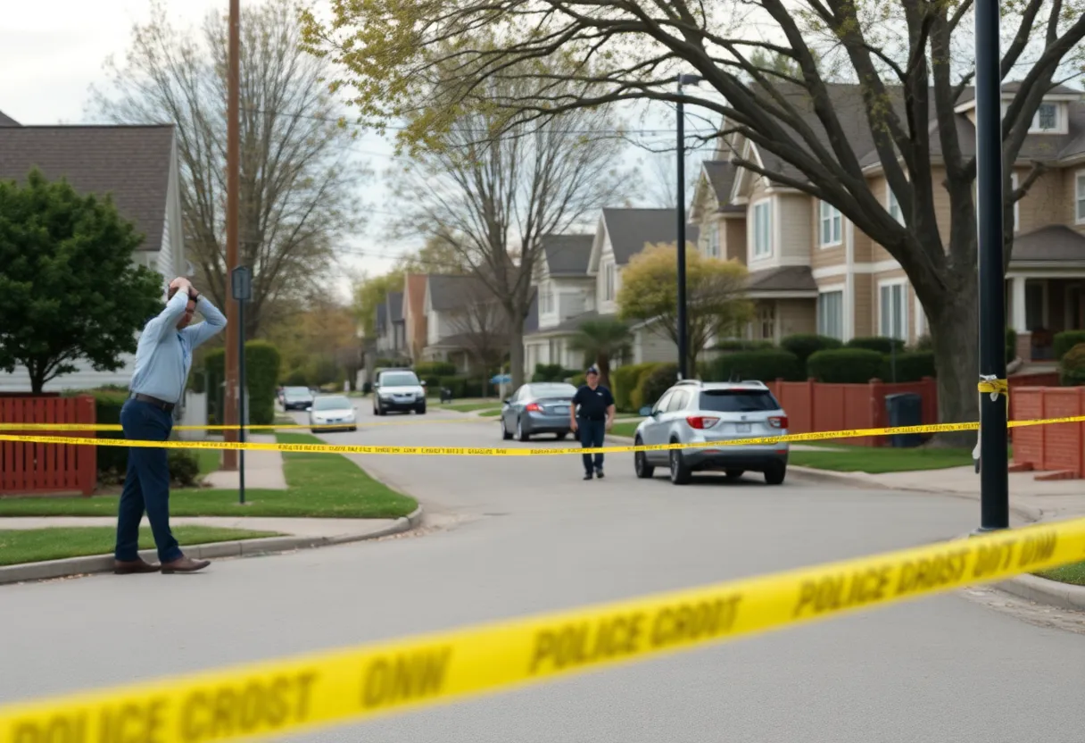 Police investigation at a suburban home in Pinellas Park after a domestic shooting incident.