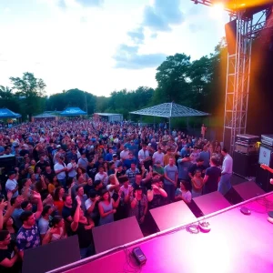 Audience enjoying a concert by Pouya at Jannus Live.