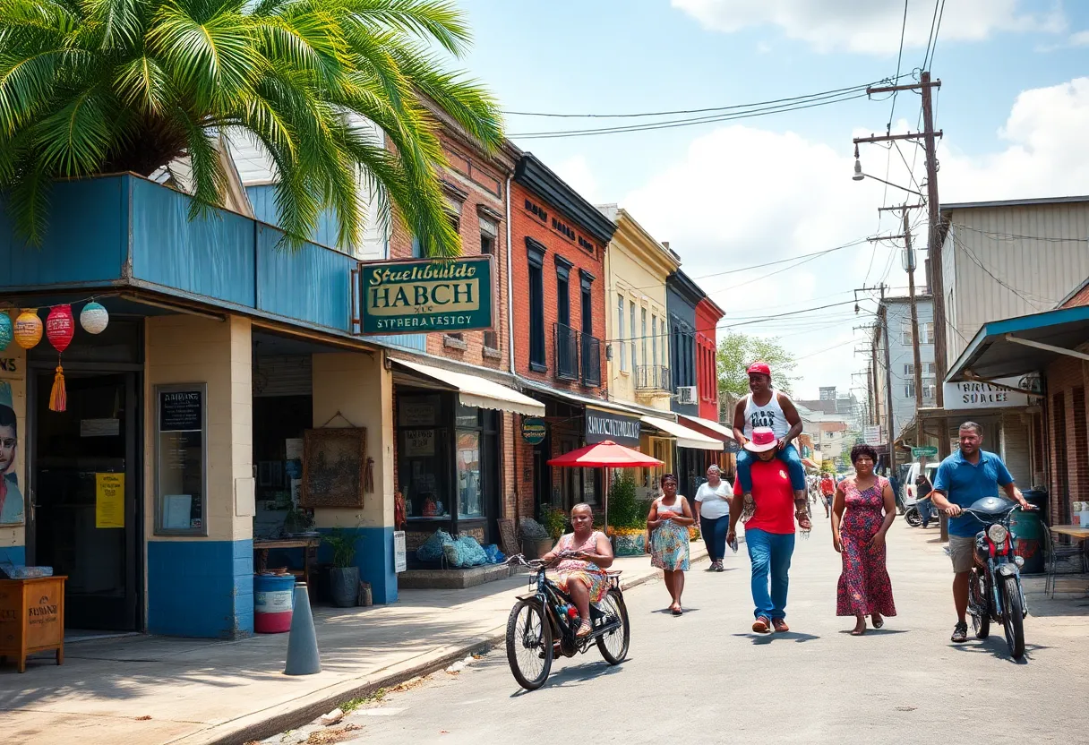 Scene from the documentary Razed showcasing the Gas Plant District's community