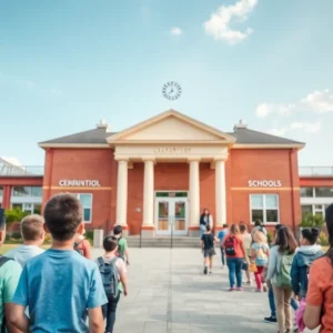 Students and police at Northeast High School in St. Petersburg focusing on school safety