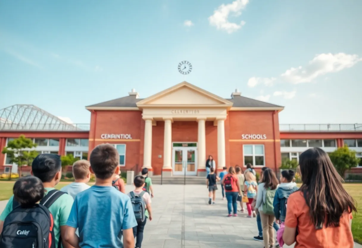 Students and police at Northeast High School in St. Petersburg focusing on school safety