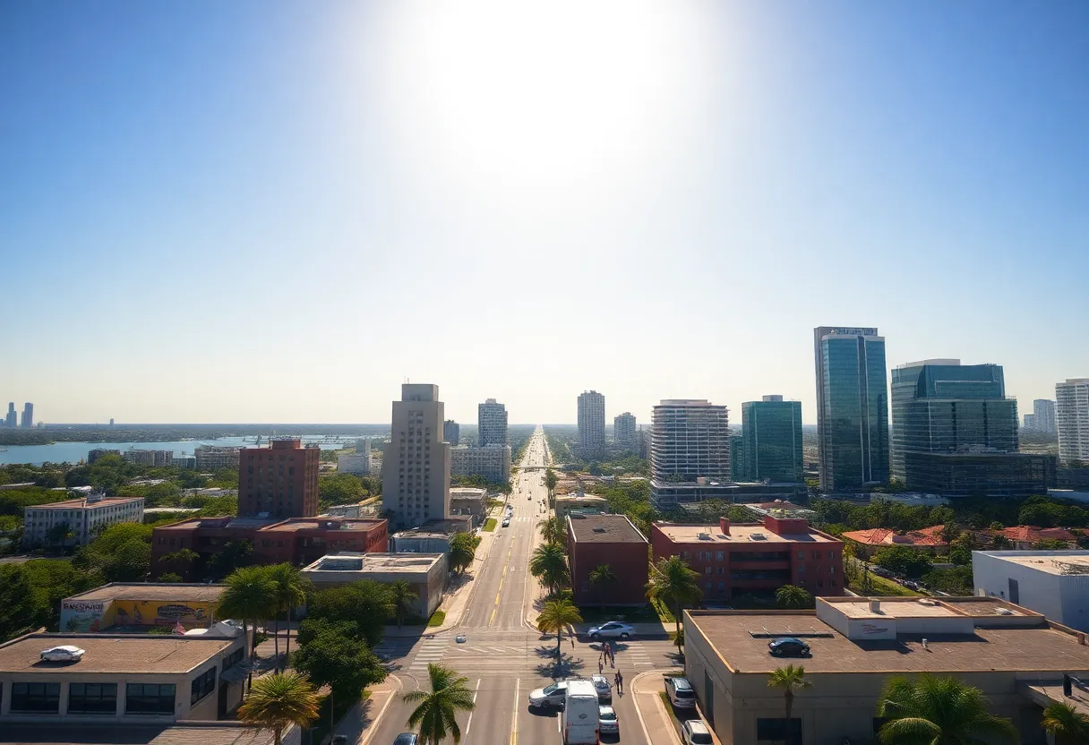 Aerial view of St. Petersburg Florida featuring modern architecture and waterfront.