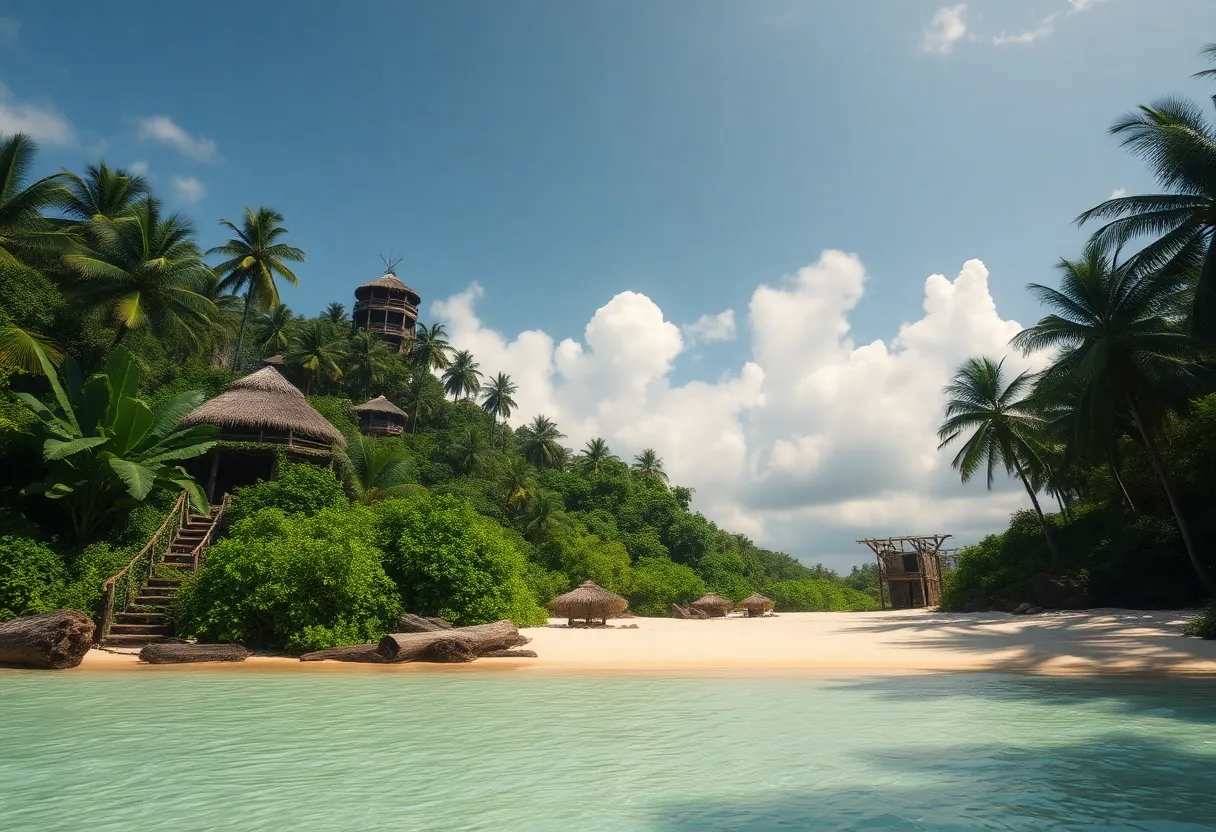 Tropical island competition setting for Survivor Season 48