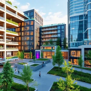 Rendering of The Central project in St. Petersburg's EDGE District