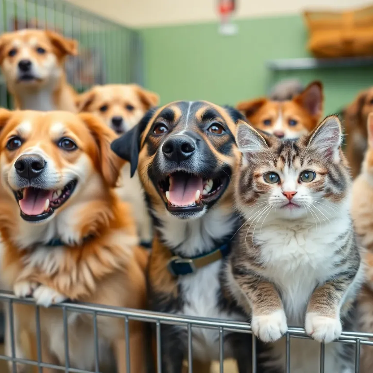 Adoptable pets at a local shelter in St. Petersburg