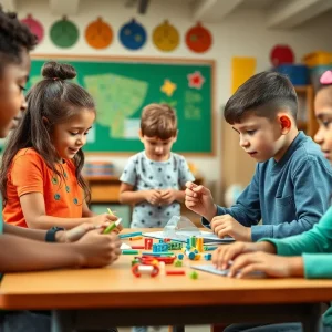 Classroom at Apogee St. Pete with students engaged in learning