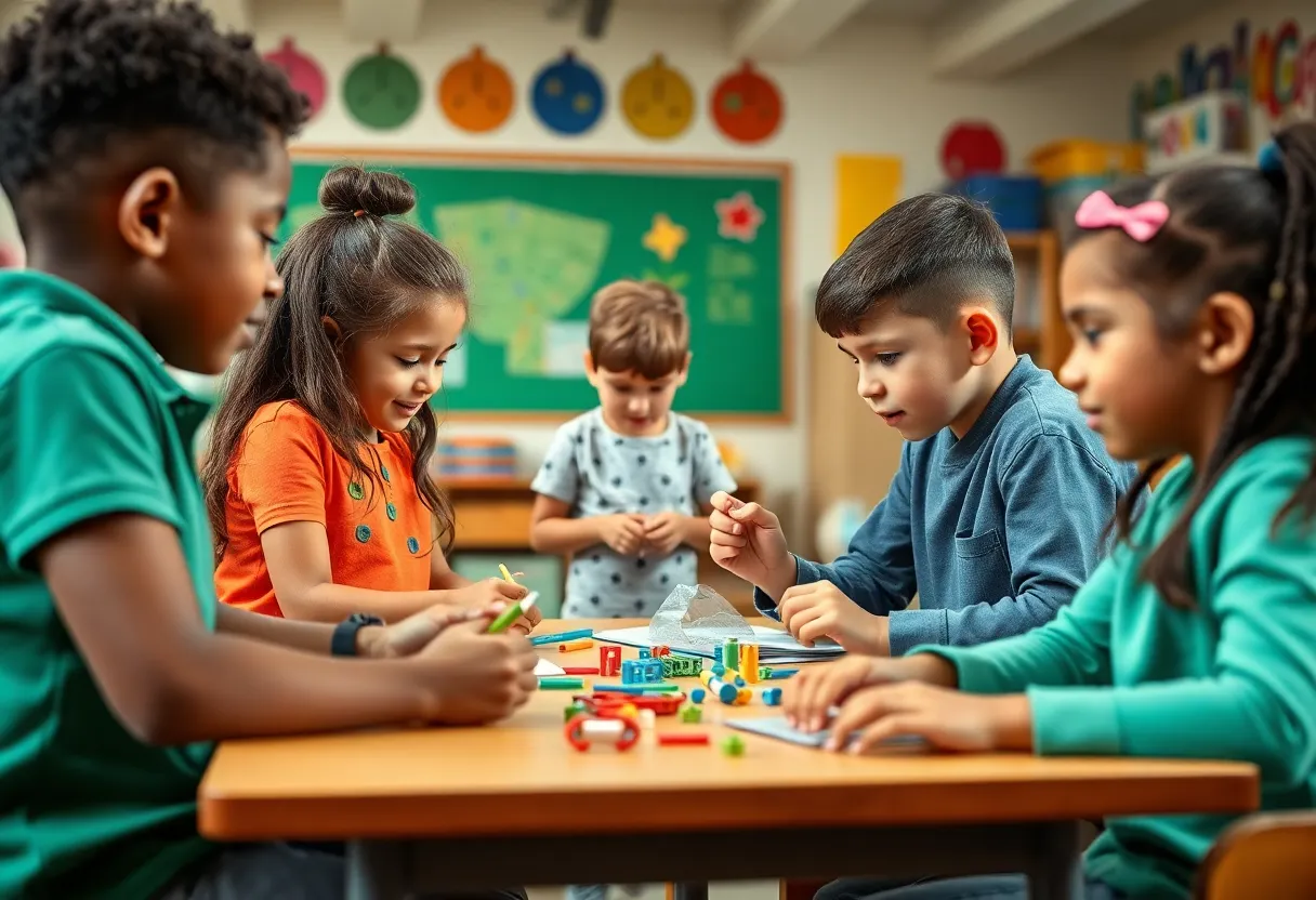 Classroom at Apogee St. Pete with students engaged in learning