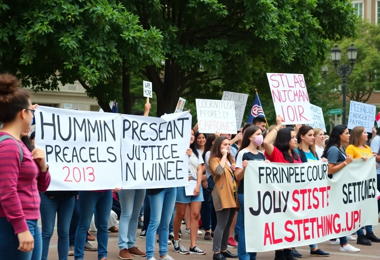 Student Protest for Human Rights