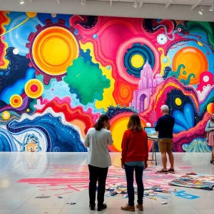 Vibrant murals and live art creation at The Dalí Museum