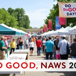 Community members participating in the Do Good Days event in St. Petersburg.