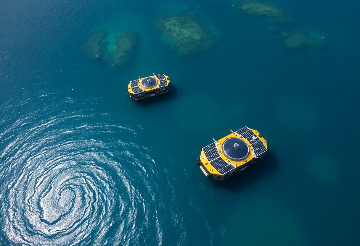 Solar-powered uncrewed surface vehicle surveying Florida's coastal waters