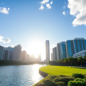 Florida Skyline Representing Economic Growth