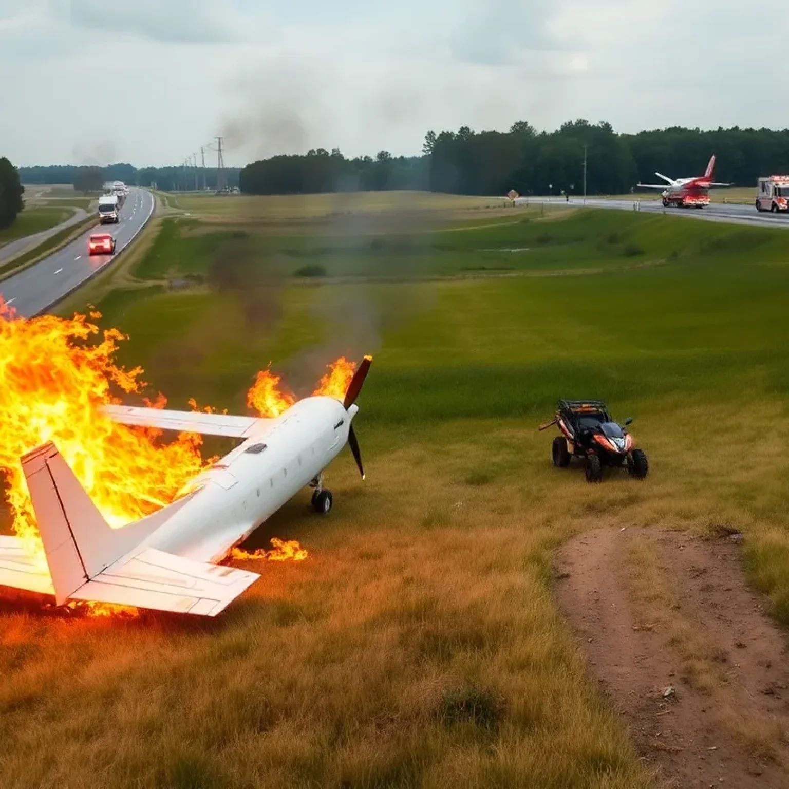 Nashville Plane Crash Scene