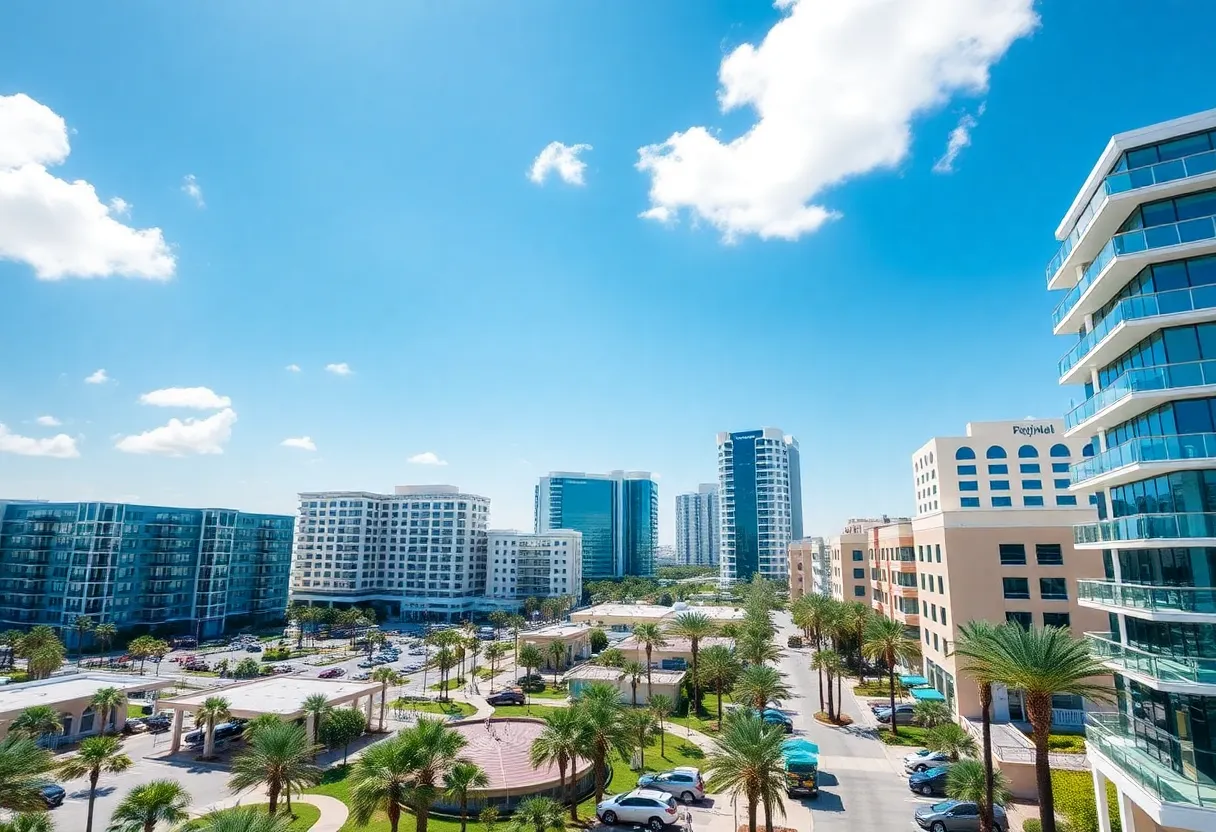 View of downtown St. Petersburg highlighting new developments.