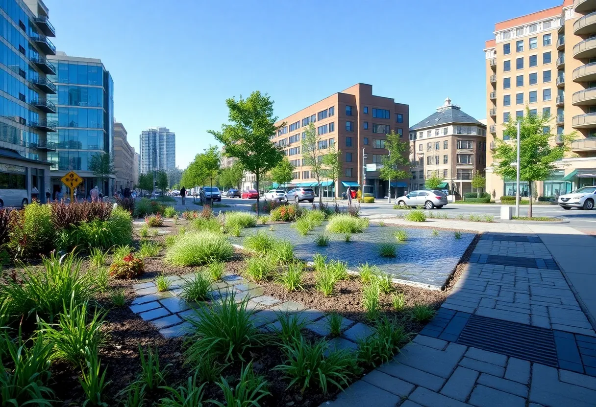 Stormwater management solutions in St. Petersburg urban landscape