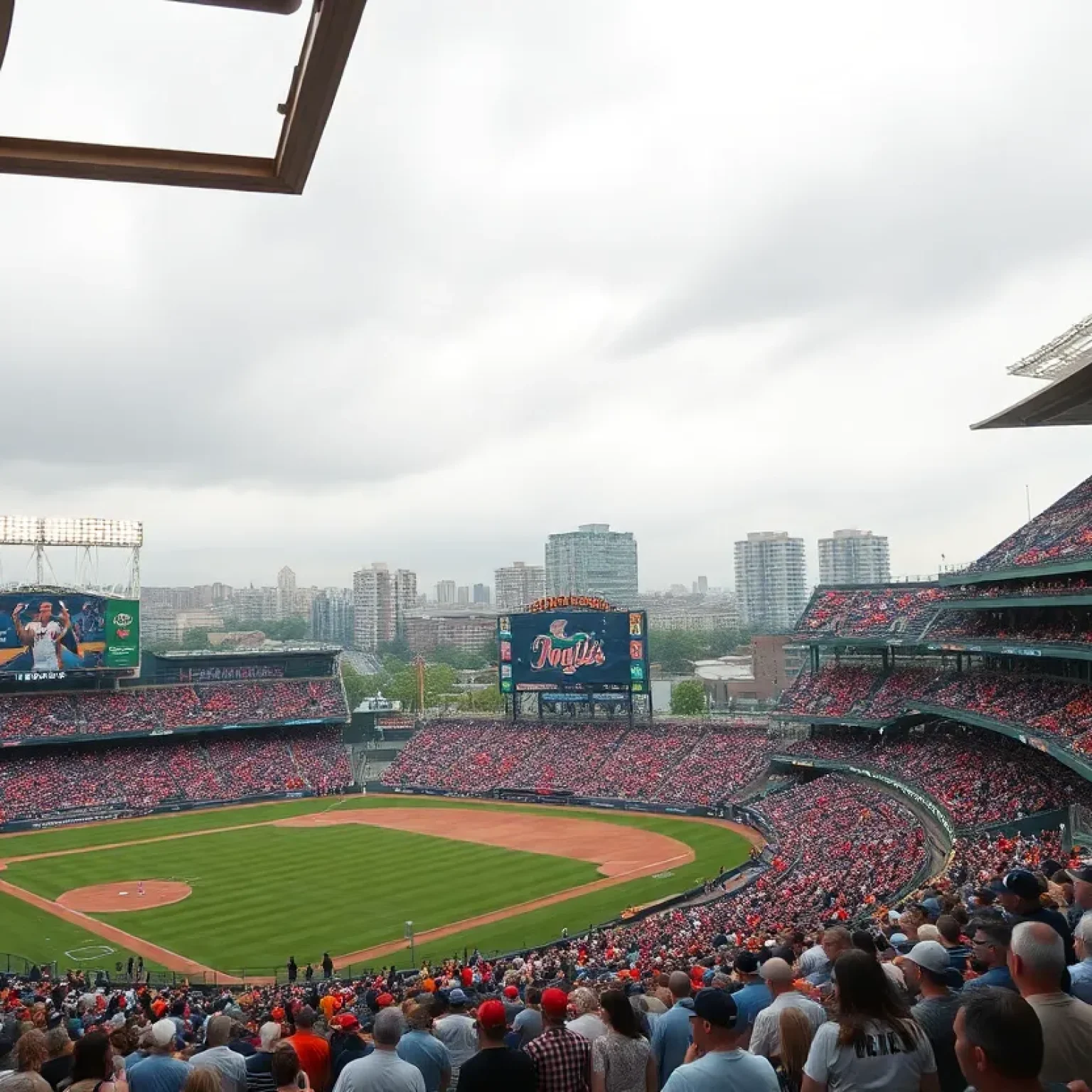 Concept art of a vibrant baseball stadium in Tampa Bay