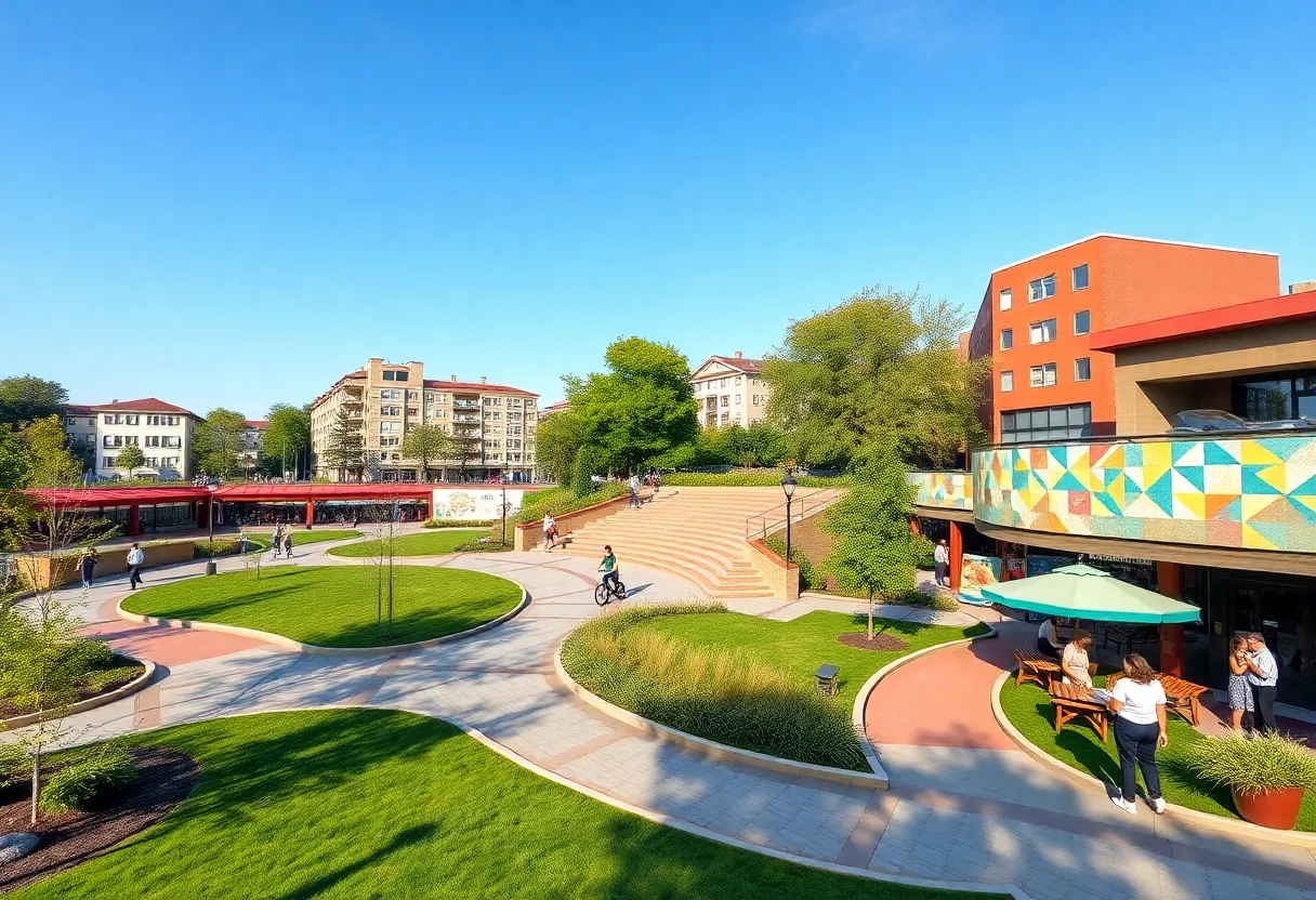 Conceptual depiction of the Trails Crossing project park in St. Petersburg