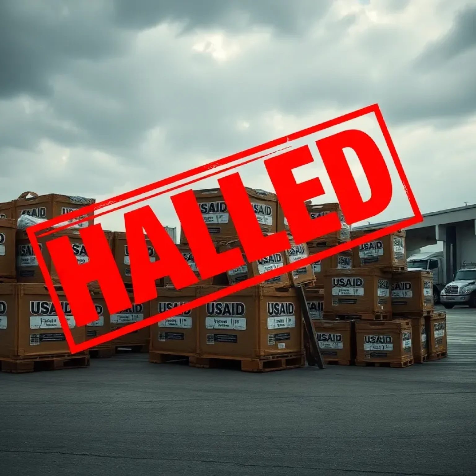 Halted USAID Food Aid Shipment