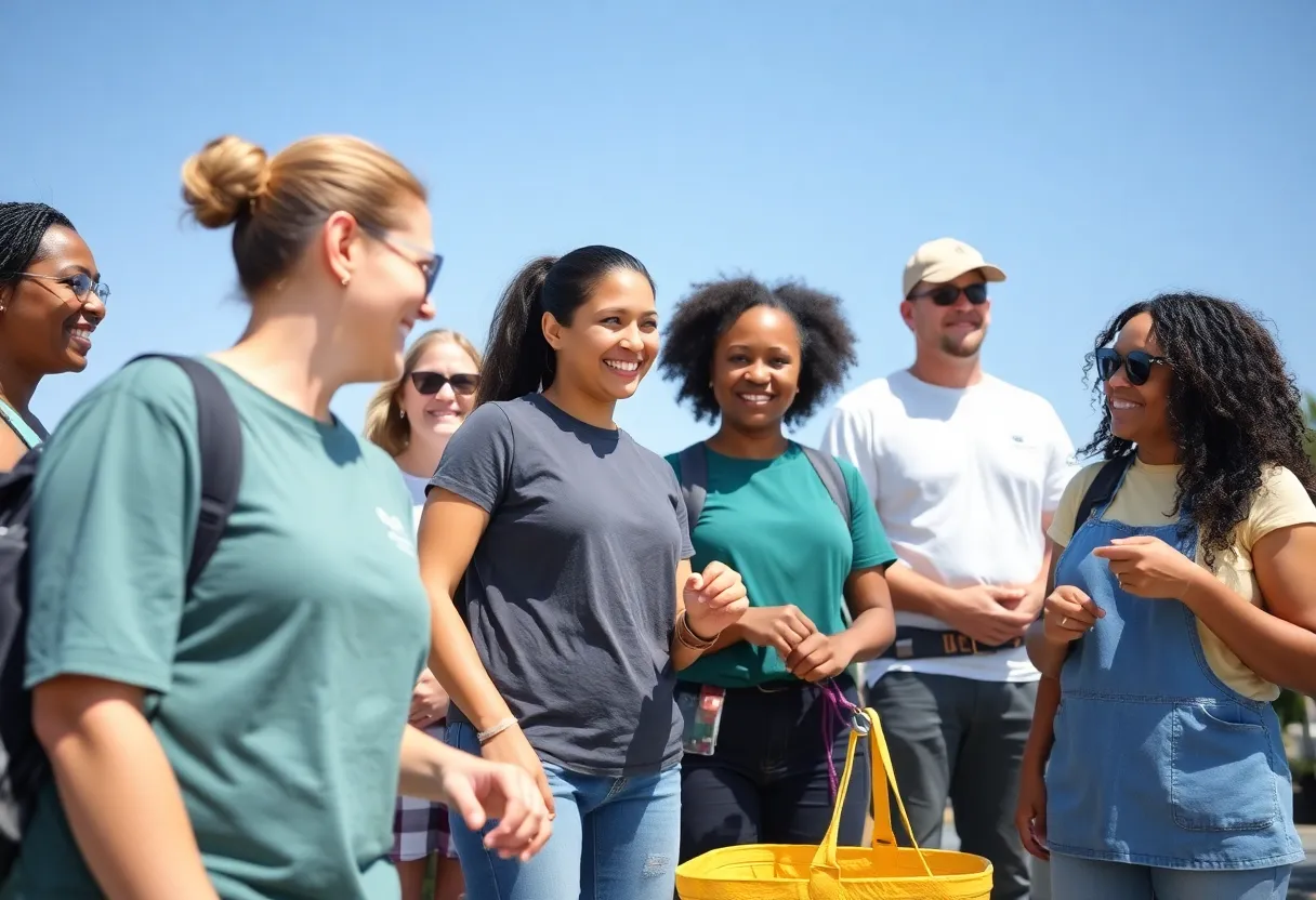 Volunteers engaging in community service in Tampa Bay